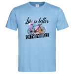 мъжка тениска on two wheels