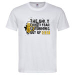 мъжка тениска running out of beer