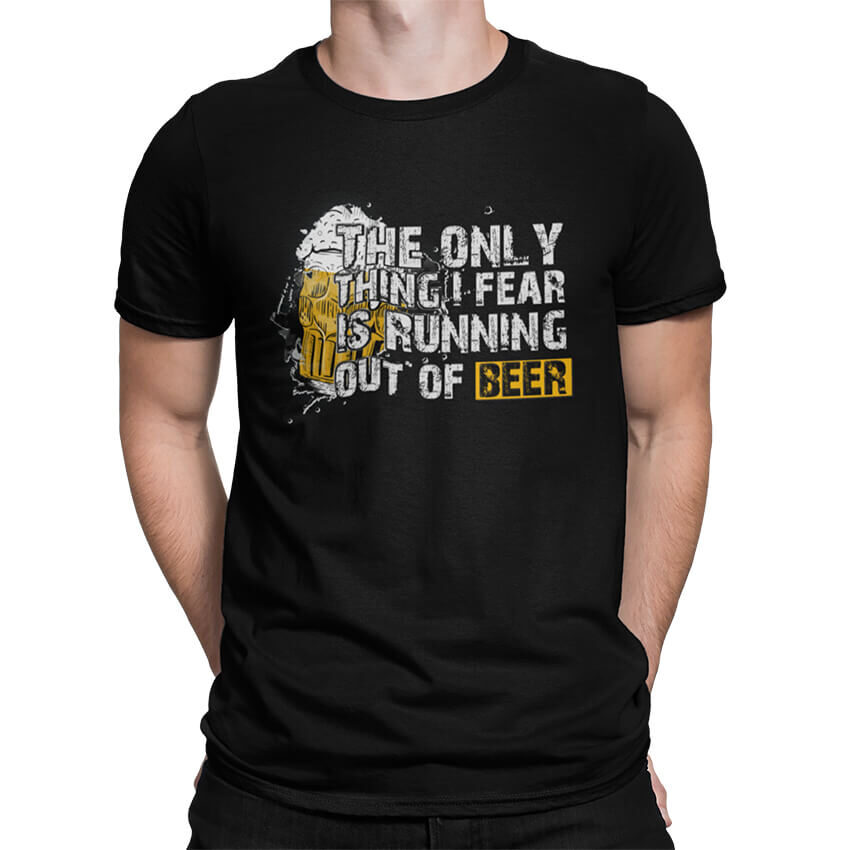 Мъжка Тениска Running Out of Beer