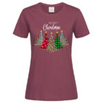 дамска тениска с щампа christmas trees inamood bg