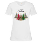 дамска тениска с щампа christmas trees inamood bg