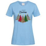 дамска тениска с щампа christmas trees inamood bg