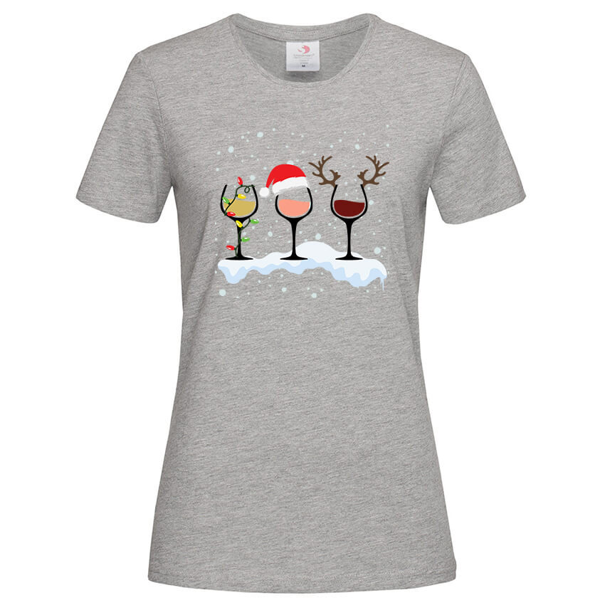 Дамска Тениска Christmas Wine