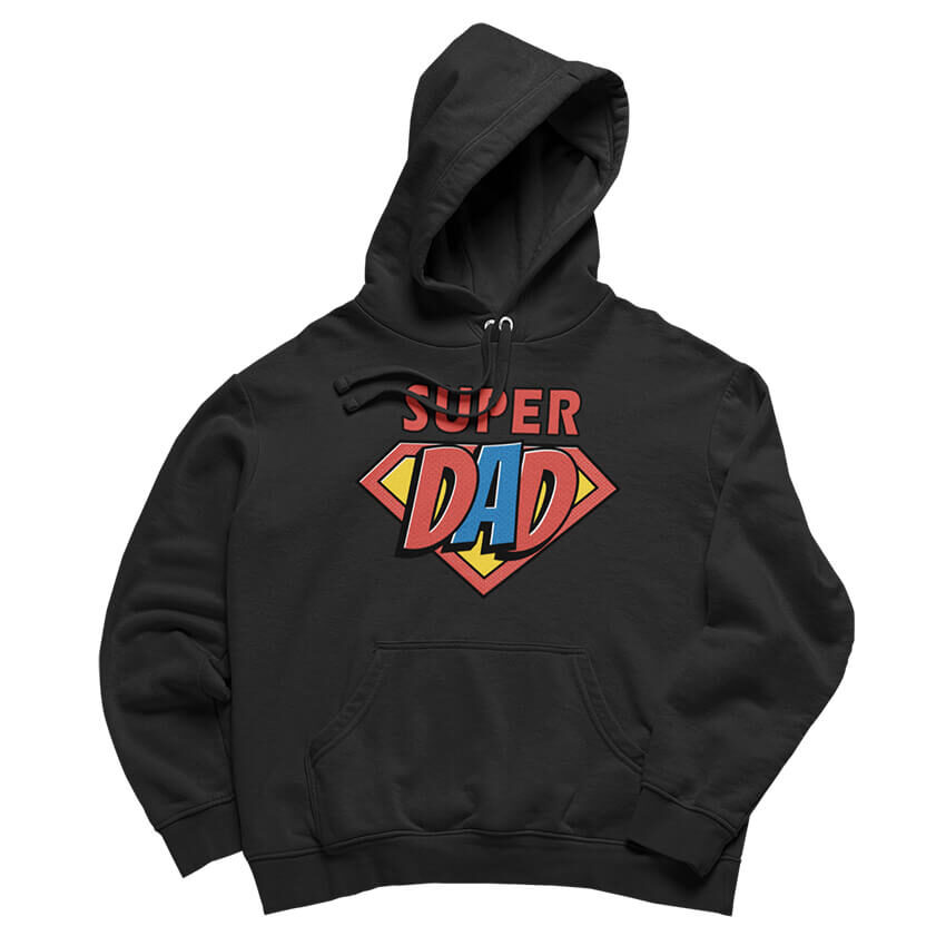 Суичър Super Dad (Черен, L)