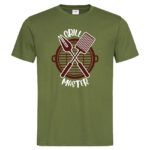 мъжка тениска с щампа grill master