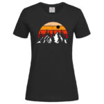 дамска тениска с щампа mountain sunset