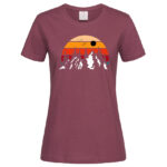 дамска тениска с щампа mountain sunset