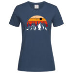 дамска тениска с щампа mountain sunset