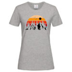 дамска тениска с щампа mountain sunset