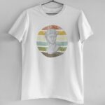 тениска от органичен памук art sunset