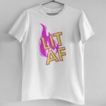 тениска от органичен памук lit af