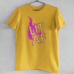 тениска от органичен памук lit af