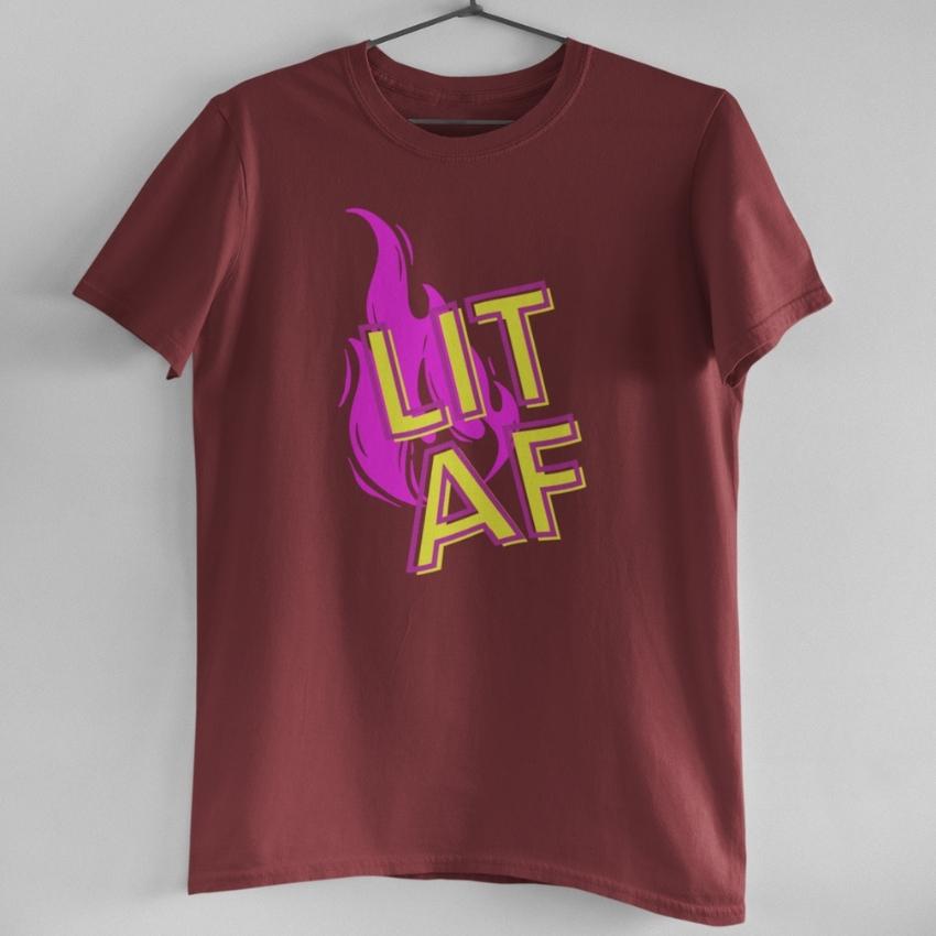Тениска Lit Af
