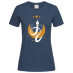 дамска тениска с щампа moon snake бохо стил