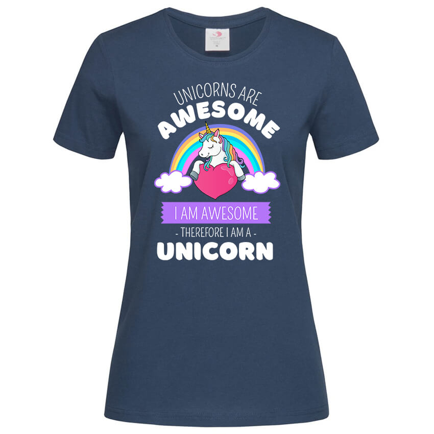 Дамска Тениска Unicorns Are Awesome