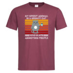 мъжка тениска с щампа my spirit animal