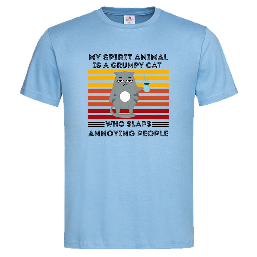мъжка тениска с щампа my spirit animal