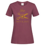 дамска тениска с щампа hair staylist тениска за фризьорка