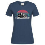 дамска тениска с щампа hiking love тениски за планина