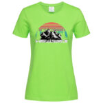 дамска тениска с щампа hiking love тениски за планина