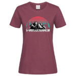 дамска тениска с щампа hiking love тениски за планина