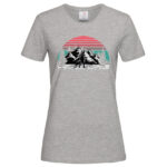 дамска тениска с щампа hiking love тениски за планина