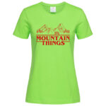 дамска тениска с щампа mountain things тениски с планини