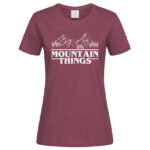 дамска тениска с щампа mountain things тениски с планини