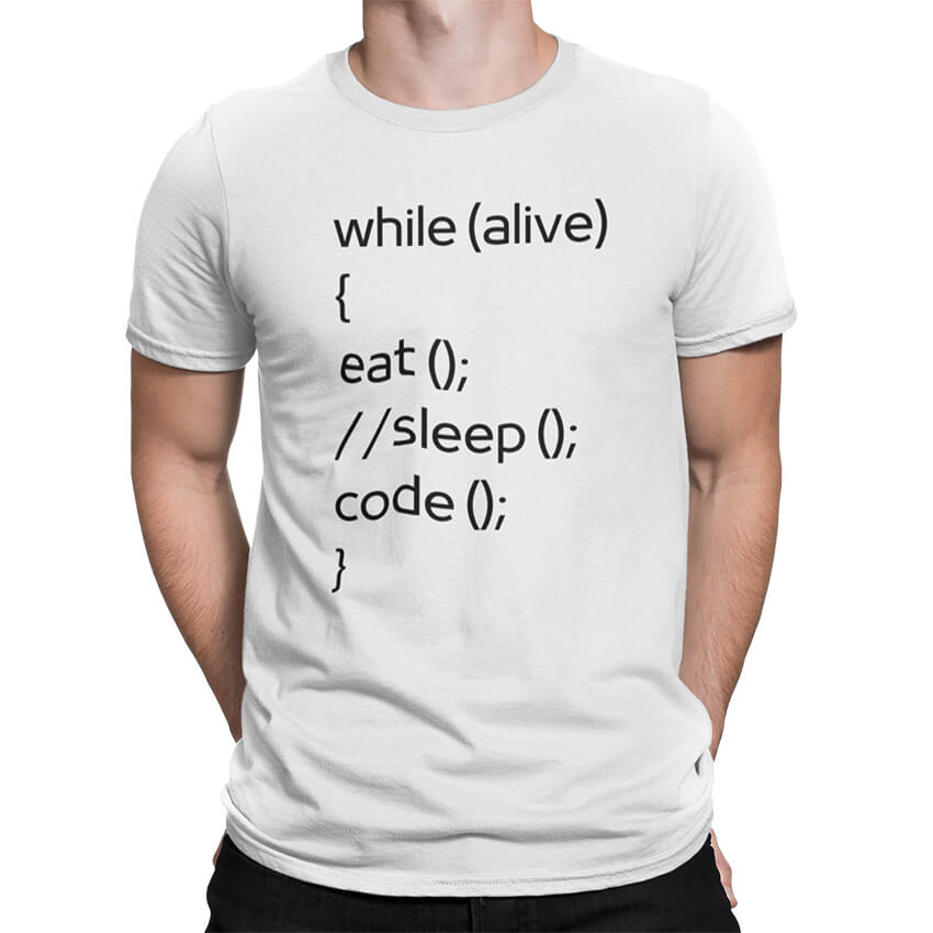Мъжка Тениска Eat Sleep Code