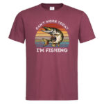мъжка тениска с щампа i'm fishing тениски риболов