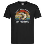 мъжка тениска с щампа i'm fishing тениски риболов
