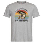 мъжка тениска с щампа i'm fishing тениски риболов