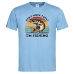 мъжка тениска с щампа i'm fishing тениски риболов