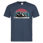 мъжка тениска с щампа hiking love тениски за планина