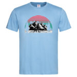 мъжка тениска с щампа hiking love тениски за планина