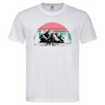 мъжка тениска с щампа hiking love тениски за планина