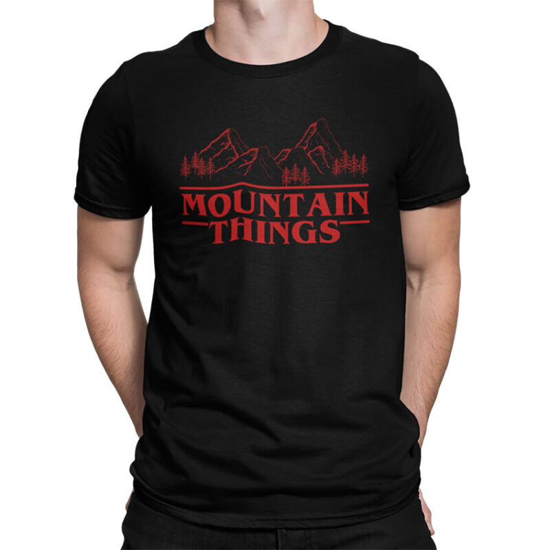 мъжка тениска с щампа mountain things тениски с планини