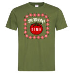 мъжка тениска с щампа лютеница time