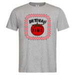 мъжка тениска с щампа лютеница time