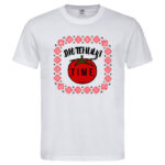 мъжка тениска с щампа лютеница time