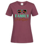 дамска тениска с надпис family vacation