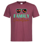 мъжка тениска с надпис family vacation