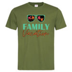 мъжка тениска с надпис family vacation