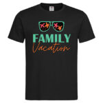 мъжка тениска с надпис family vacation