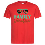 мъжка тениска с надпис family vacation