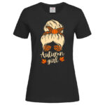 дамска тениска с щампа autumn girl