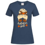 дамска тениска с щампа autumn girl