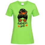 дамска тениска с щампа autumn girl