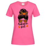 дамска тениска с щампа autumn girl