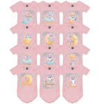 комплект от 12 бебешки бодита с щампа месец от онлайн магазин inamood bg